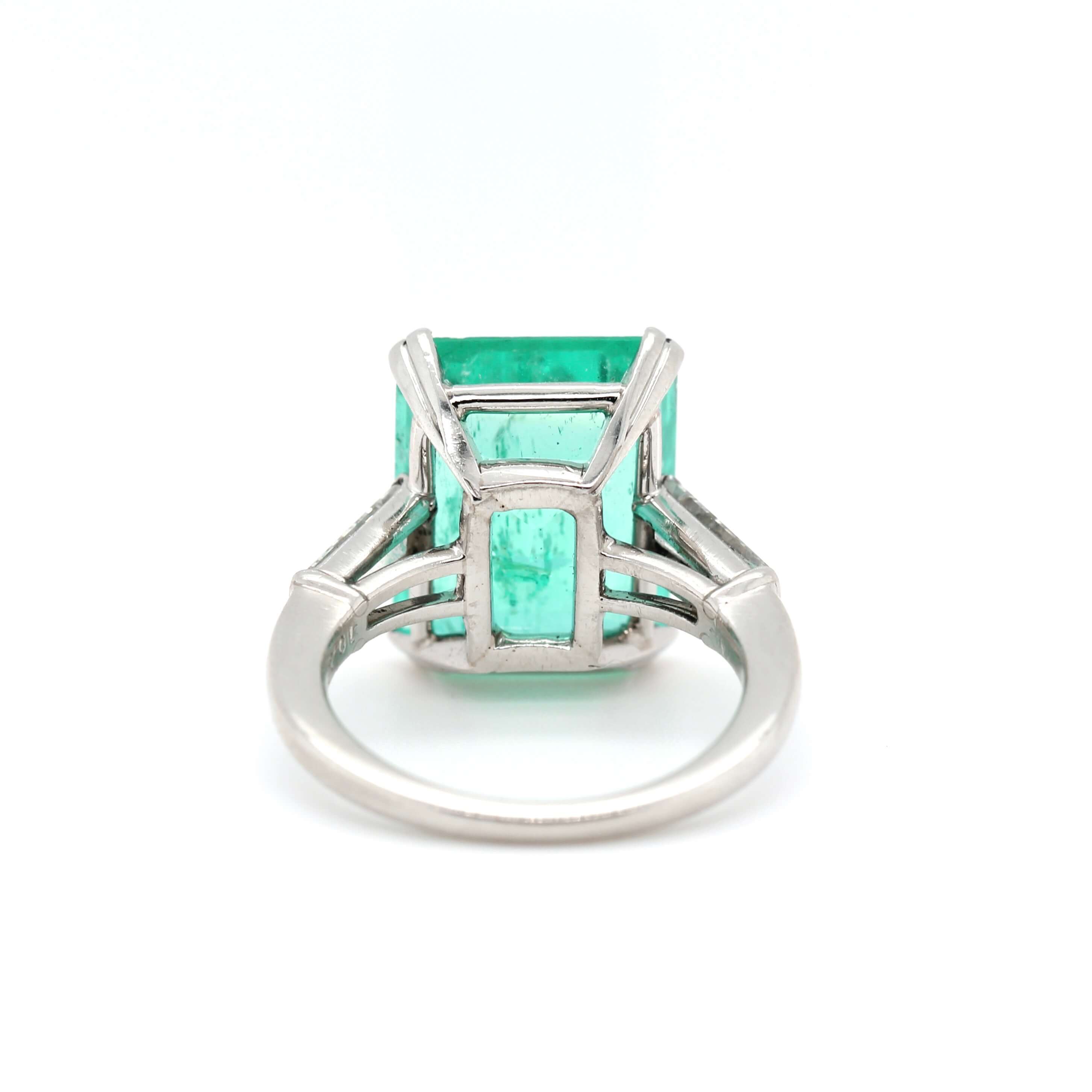 Colombian Emerald Diamond Ring-Charlotte Sayers Antique Jewellery