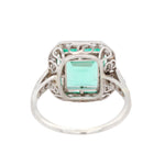 Colombian Emerald and Diamond Ring-Charlotte Sayers Antique Jewellery