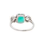 Colombian Emerald and Diamond Ring-Charlotte Sayers Antique Jewellery