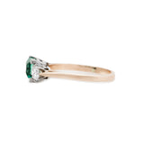 Colombian Emerald and Diamond Ring-Charlotte Sayers Antique Jewellery