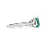 Columbian Emerald and Diamond Ring-Charlotte Sayers Antique Jewellery