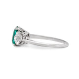 Columbian Emerald and Diamond Ring-Charlotte Sayers Antique Jewellery