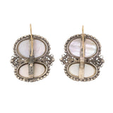 Coque De Perle and Pyrite Earrings-Charlotte Sayers Antique Jewellery