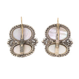 Coque De Perle and Pyrites Earrings-Charlotte Sayers Antique Jewellery