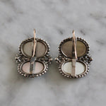 Coque De Perle and Pyrites Earrings-Charlotte Sayers Antique Jewellery