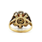 Coral and Diamond Flower Ring-Charlotte Sayers Antique Jewellery