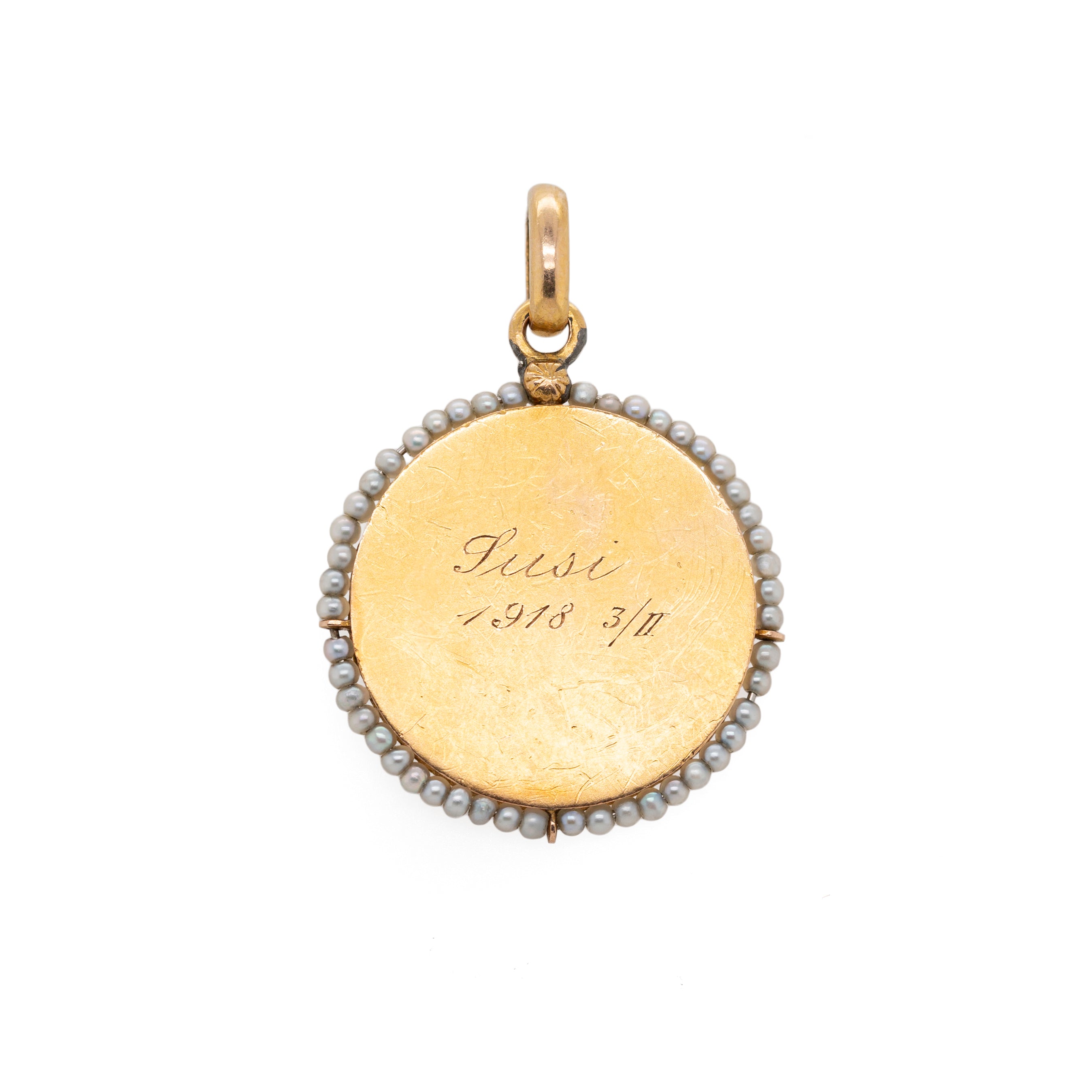 Cupid Pendant-Charlotte Sayers Antique Jewellery