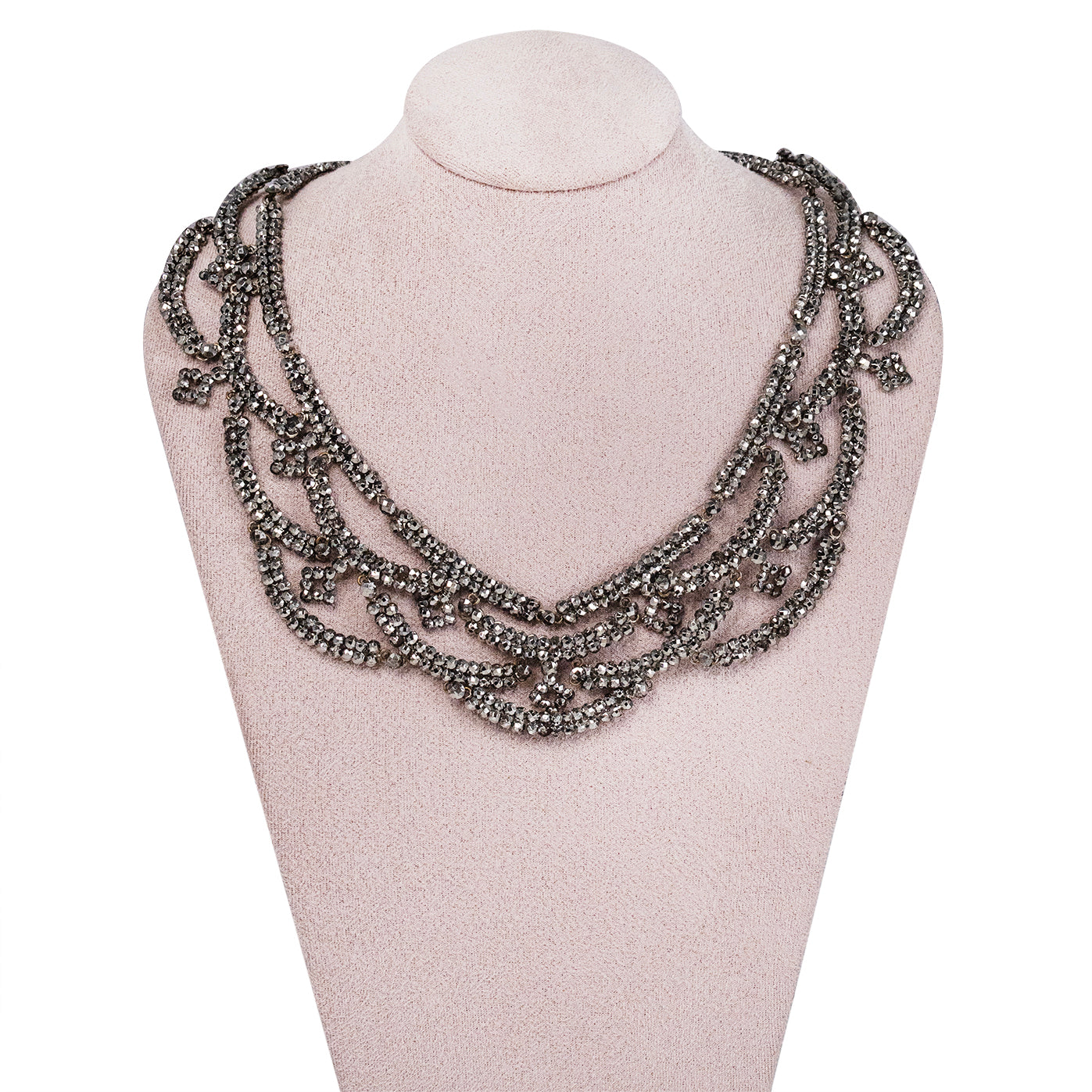 Cut Steel Necklace-Charlotte Sayers Antique Jewellery