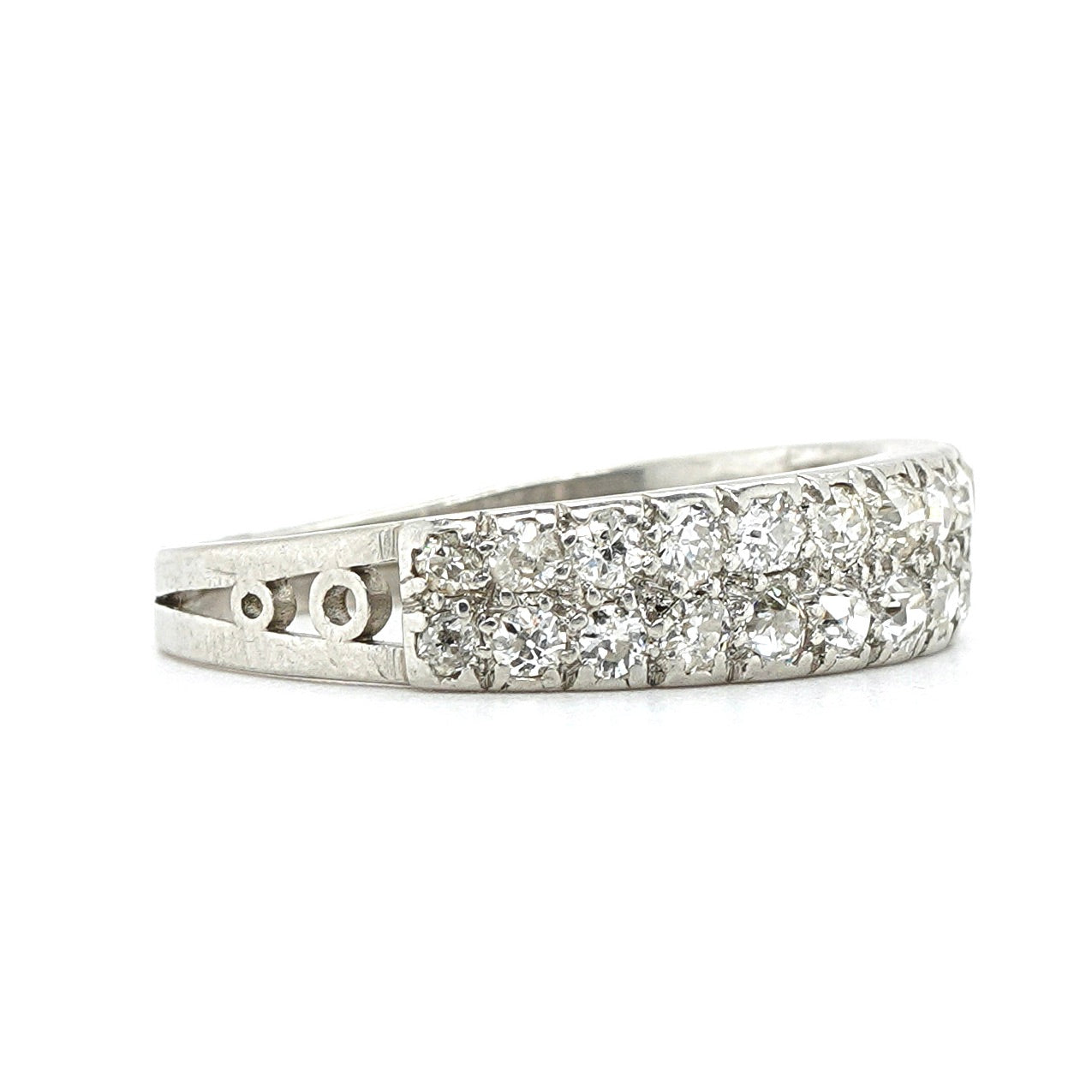 Art Deco Double Row Diamond Ring