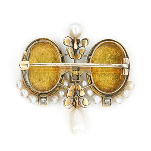 Victorian Miniature Cherub Brooch