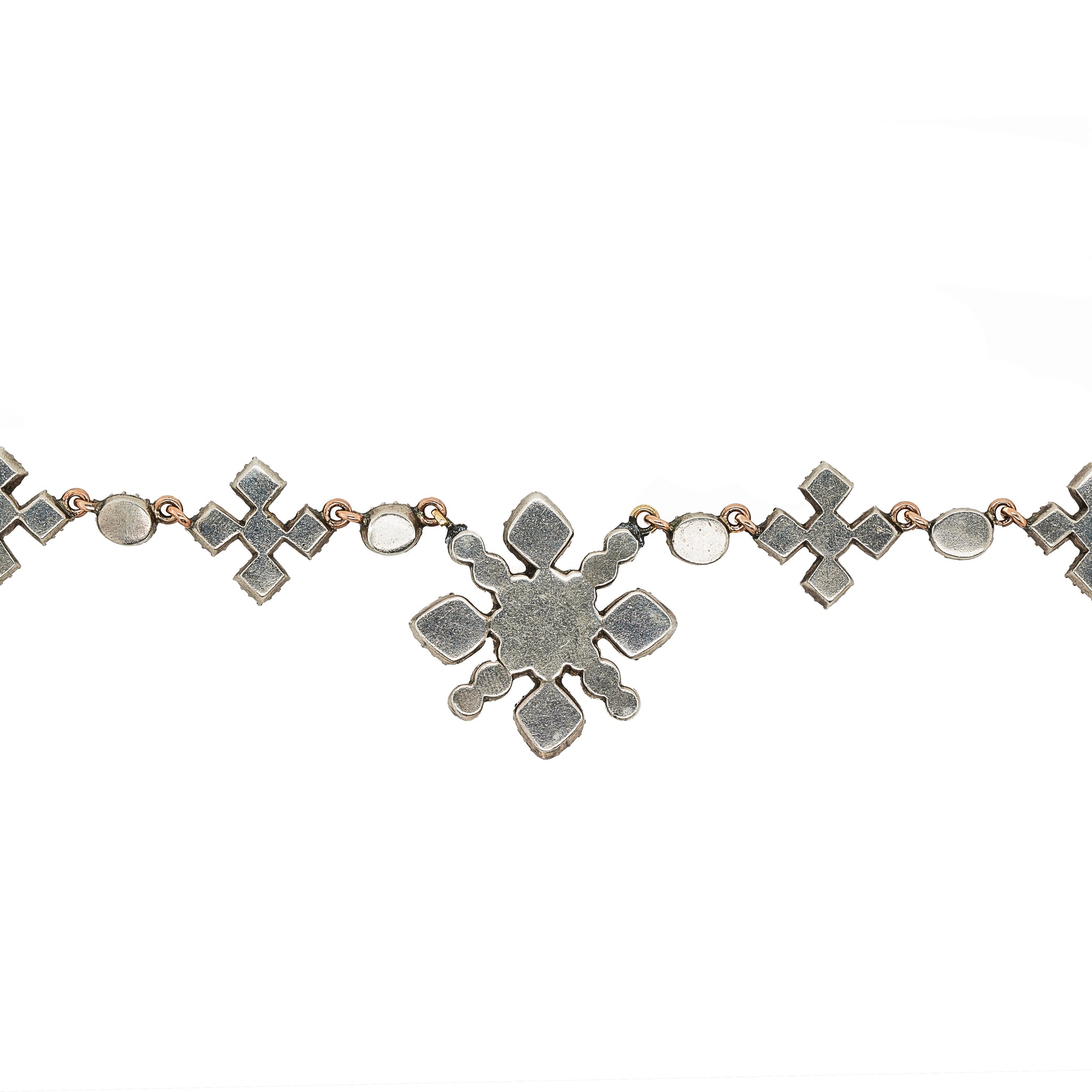 Georgian Paste Maltese Cross Necklace