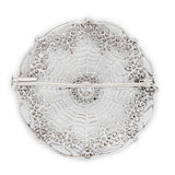 Art Deco Diamond Cobweb Brooch