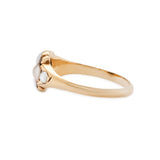 Georgian Natural Pearl and Diamond Ring
