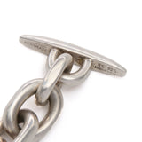 Danish Chunky Silver Chain Link Bracelet-Charlotte Sayers Antique Jewellery
