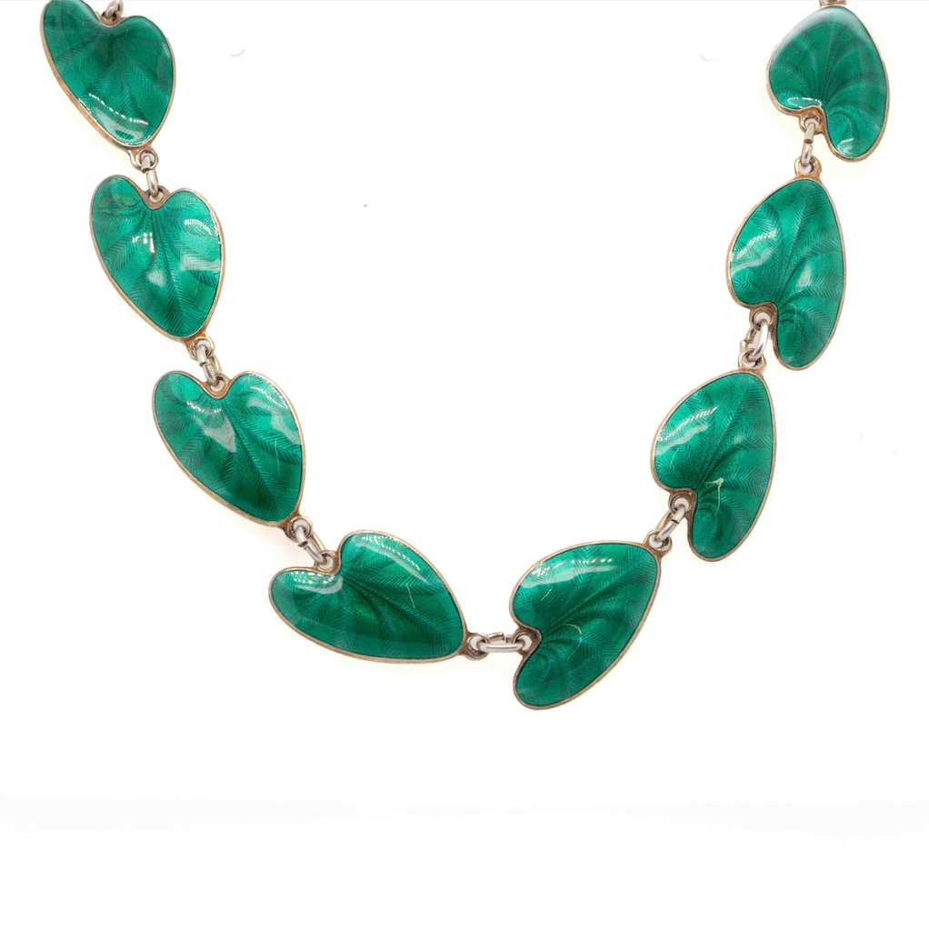 David Anderson Guilloché Enamel Necklace-Charlotte Sayers Antique Jewellery