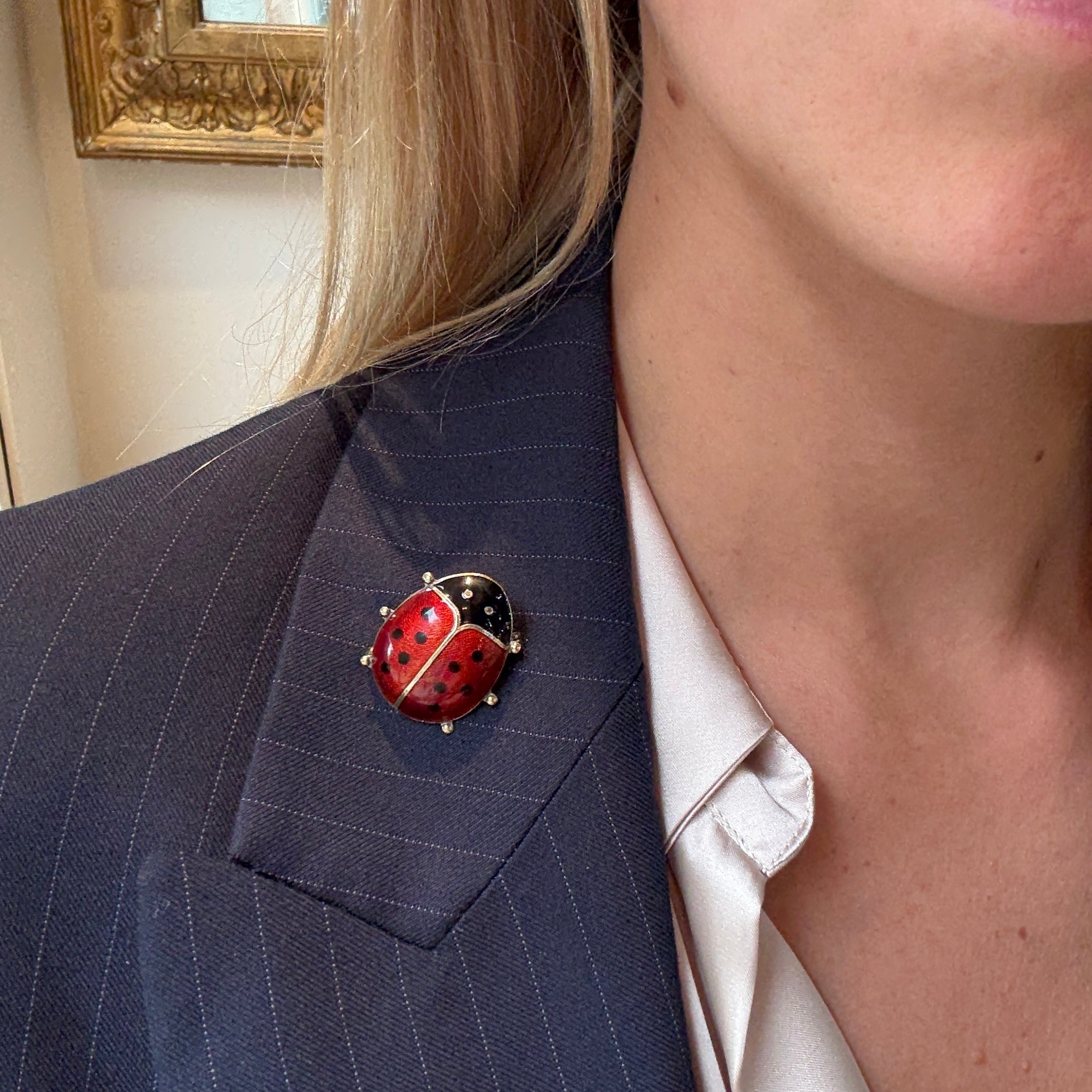 David Anderson Ladybird Brooch-Charlotte Sayers Antique Jewellery