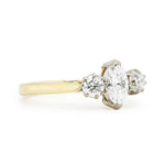 Diamond 3 Stone Ring-Charlotte Sayers Antique Jewellery