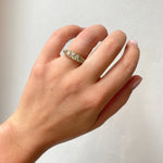 Diamond 5 Stone Ring-Charlotte Sayers Antique Jewellery