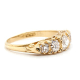 Diamond 5 Stone Ring-Charlotte Sayers Antique Jewellery