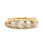 Diamond 5 Stone Ring-Charlotte Sayers Antique Jewellery