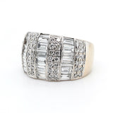 Diamond Bombe Ring-Charlotte Sayers Antique Jewellery