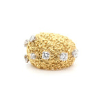 Diamond Bombe Ring-Charlotte Sayers Antique Jewellery