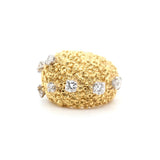 Diamond Bombe Ring-Charlotte Sayers Antique Jewellery