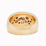 Diamond Bombé Ring-Charlotte Sayers Antique Jewellery