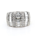 Diamond Bombe Ring-Charlotte Sayers Antique Jewellery