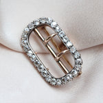 Diamond Buckle Brooch-Charlotte Sayers Antique Jewellery