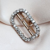 Diamond Buckle Brooch-Charlotte Sayers Antique Jewellery