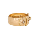 Diamond Buckle Ring-Charlotte Sayers Antique Jewellery