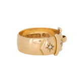 Diamond Buckle Ring-Charlotte Sayers Antique Jewellery