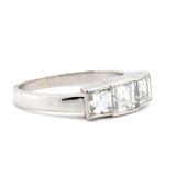 Diamond Carré Cut Ring-Charlotte Sayers Antique Jewellery