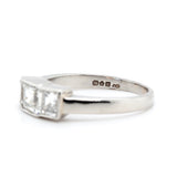 Diamond Carré Cut Ring-Charlotte Sayers Antique Jewellery