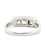 Diamond Carré Cut Ring-Charlotte Sayers Antique Jewellery