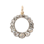 Diamond Circle Pendant-Charlotte Sayers Antique Jewellery