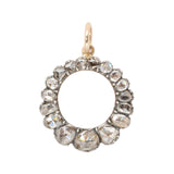 Diamond Circle Pendant-Charlotte Sayers Antique Jewellery