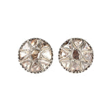Diamond Cluster Earrings-Charlotte Sayers Antique Jewellery
