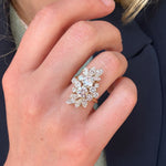 Diamond Cocktail Ring-Charlotte Sayers Antique Jewellery