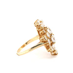 Diamond Cocktail Ring-Charlotte Sayers Antique Jewellery