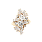 Diamond Cocktail Ring-Charlotte Sayers Antique Jewellery