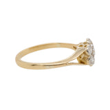 Diamond Daisy Cluster Ring-Charlotte Sayers Antique Jewellery
