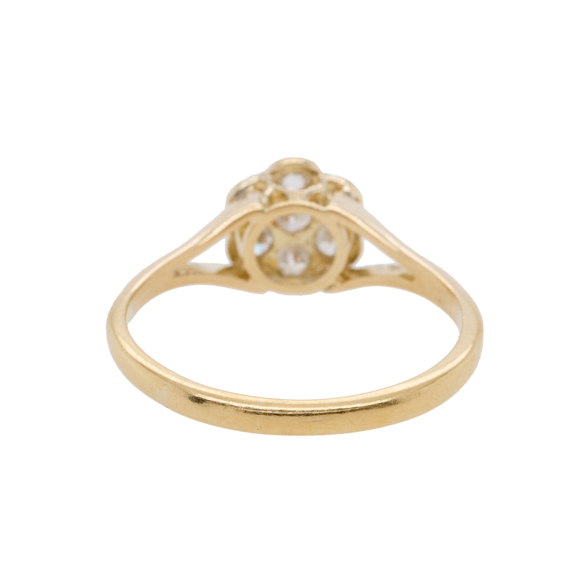 Diamond Daisy Cluster Ring-Charlotte Sayers Antique Jewellery