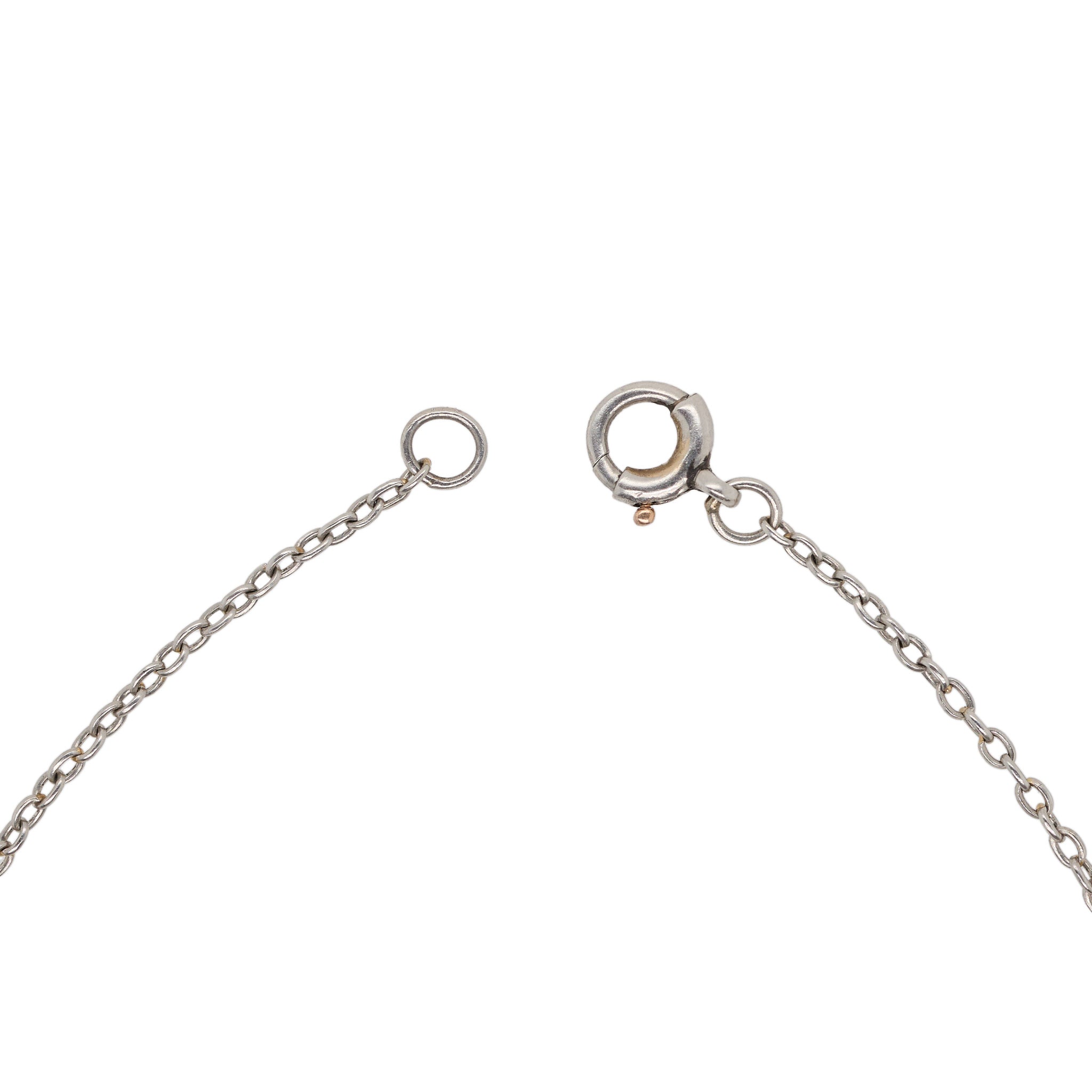 Diamond Double Circle Necklace-Charlotte Sayers Antique Jewellery