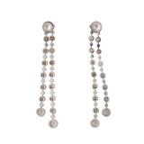 Diamond Drop Earrings-Charlotte Sayers Antique Jewellery