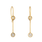 Diamond Drop Earrings-Charlotte Sayers Antique Jewellery