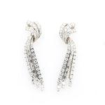 Diamond Drop Earrings-Charlotte Sayers Antique Jewellery