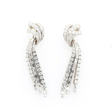 Diamond Drop Earrings-Charlotte Sayers Antique Jewellery