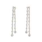 Diamond Drop Earrings-Charlotte Sayers Antique Jewellery